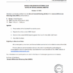 JMMC Notice of AGM